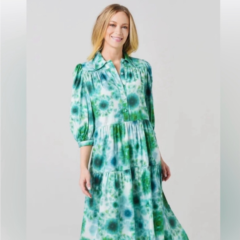 Hunter Bell Emerald Green maxi dress